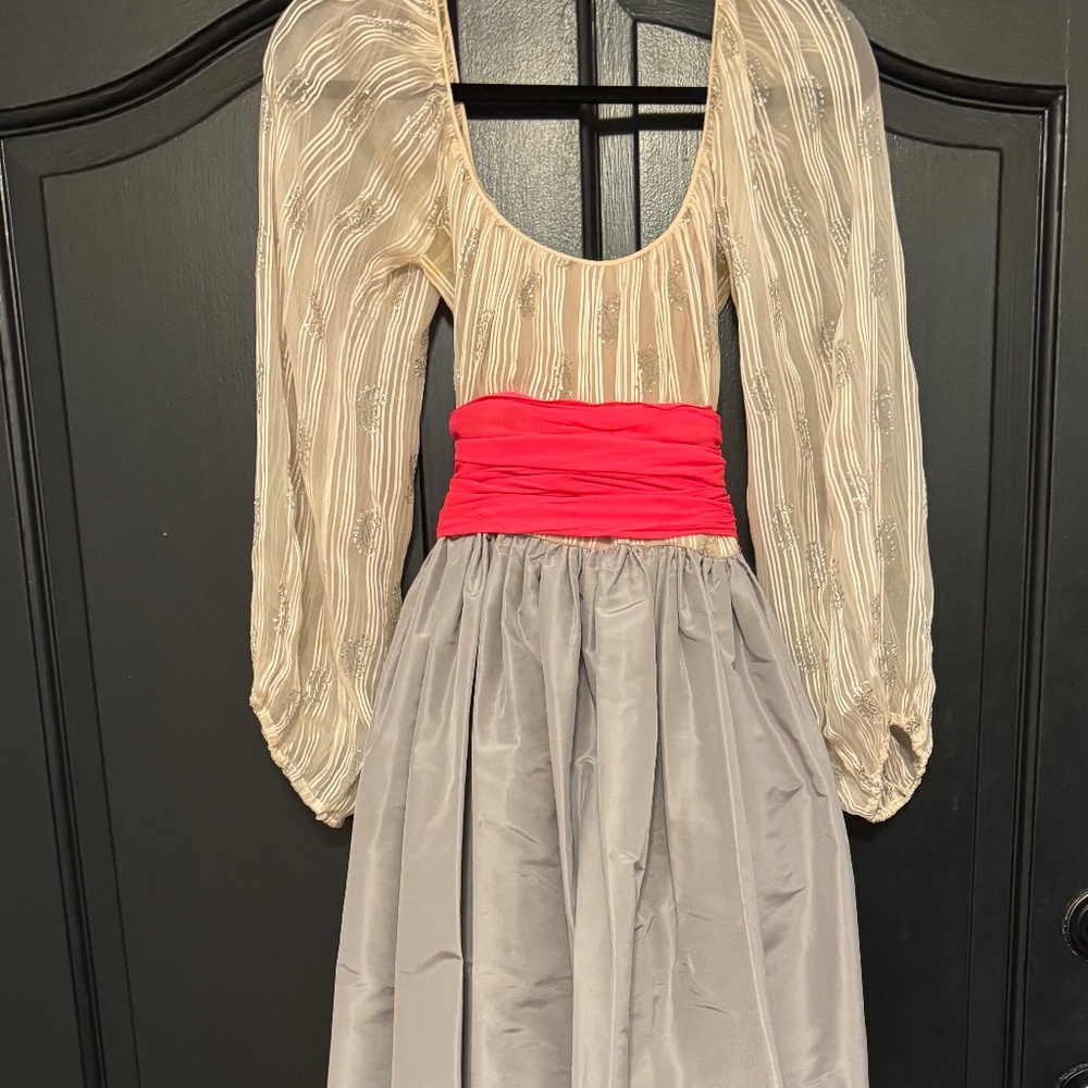 Vintage Custom Chiffon  & Silk Gown owned by Leona Helmsley